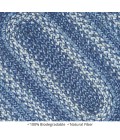 Home Spice Jute Braided Accessories Blue 240132PS 8 in. X 28 in. Set of 13 Oval Rug