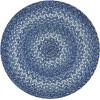 Homespice Decor Jute Braided Accessories Denim Blue 240172PS 15 in. Set of 6 Round Rug