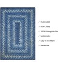 Home Spice Jute Braided Rug Blue Rug 510686 2 ft. X 3 ft. Rect - Rugs Town Home Spice Jute Braided Rug Blue 510686 2 ft. X 3 ft. Rect Rug