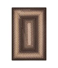 Homespice Decor Ultra Durable Braided Driftwood Chocolate 314123 5 ft. X 8 ft. Rect Rug