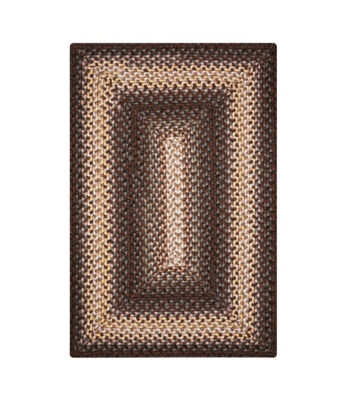 Homespice Decor Ultra Durable Braided Driftwood Chocolate 314123 5 ft. X 8 ft. Rect Rug
