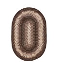ULTRA DURABLE BRAIDED RUG Homespice Ultra Durable Braided Brown Rug