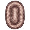 Homespice Decor Ultra Durable Braided Driftwood Chocolate 304124 5 ft. X 8 ft. Oval Rug
