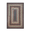 Homespice Decor Cotton Braided Enigma Black 454096 20 in. X 30 in. Rect Rug