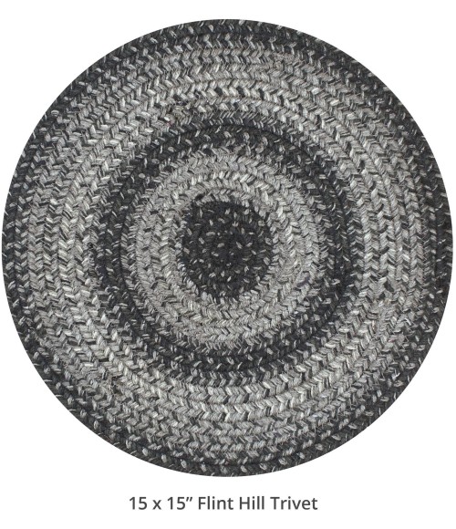 Home Spice Jute Braided Accessories Blue Rug 240161PS 15 in. X 15 in. Set of 2 Round - Rugs Town Home Spice Jute Braided Accessories Blue 240161PS 15 in. X 15 in. Set of 2 Round Rug