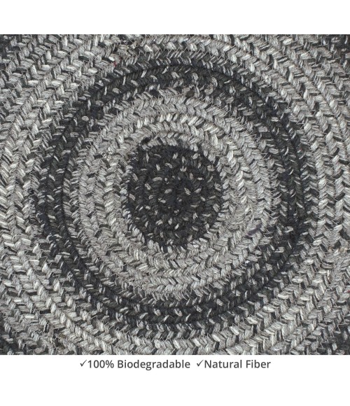 Home Spice Jute Braided Accessories Blue Rug 240161PS 15 in. X 15 in. Set of 2 Round - Rugs Town Home Spice Jute Braided Accessories Blue 240161PS 15 in. X 15 in. Set of 2 Round Rug