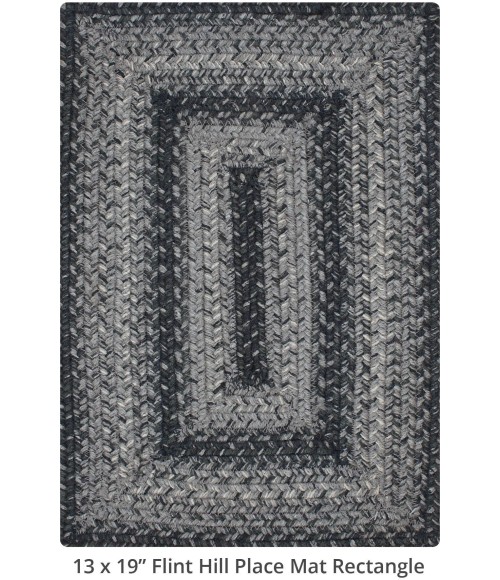Home Spice Jute Braided Accessories Grey Rug 240079PS 13 in. X 19 in. Set of 4 Rect - Rugs Town Home Spice Jute Braided Accessories Grey 240079PS 13 in. X 19 in. Set of 4 Rect Rug