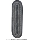 Homespice Decor Jute Braided Accessories Grey Rug 240139PS 8 in. X 28 in. Set of 13 Oval - Rugs Town Homespice Decor Jute Braided Accessories Flint Hill Grey 240139PS 8 in. X 28 in. Set of 13 Oval Rug