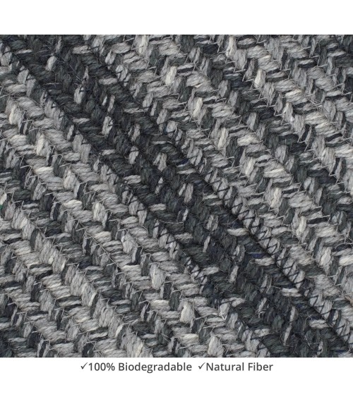 Homespice Decor Jute Braided Accessories Grey Rug 240139PS 8 in. X 28 in. Set of 13 Oval - Rugs Town Homespice Decor Jute Braided Accessories Flint Hill Grey 240139PS 8 in. X 28 in. Set of 13 Oval Rug