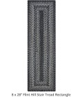 Homespice Decor Jute Braided Accessories Flint Hill Grey 240155PS 8 in. X 28 in. Set of 13 Rect Rug