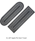 Homespice Decor Jute Braided Accessories Flint Hill Grey 240155PS 8 in. X 28 in. Set of 13 Rect Rug