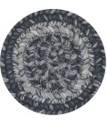 Homespice Decor Jute Braided Accessories Flint Hill Grey 240015PS 4 in. Set of 6 Round Rug