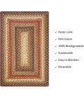 Home Spice Jute Braided Accessories Brown, Deep Red Rug 240078PS 13 in. X 19 in. Set of 4 Rect - Rugs Town Home Spice Jute Braided Accessories Brown, Deep Red 240078PS 13 in. X 19 in. Set of 4 Rect Rug