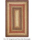 Home Spice Jute Braided Accessories Brown, Deep Red Rug 240078PS 13 in. X 19 in. Set of 4 Rect - Rugs Town Home Spice Jute Braided Accessories Brown, Deep Red 240078PS 13 in. X 19 in. Set of 4 Rect Rug