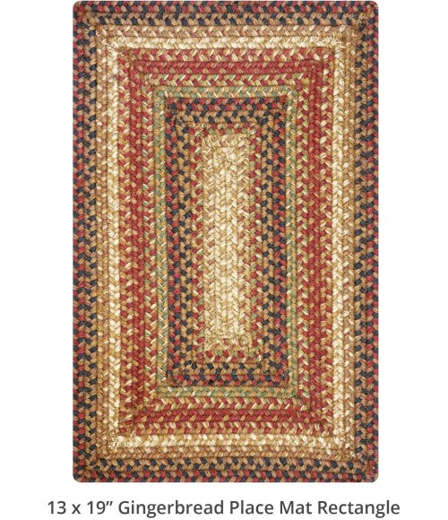 Home Spice Jute Braided Accessories Brown, Deep Red Rug 240078PS 13 in. X 19 in. Set of 4 Rect - Rugs Town Home Spice Jute Braided Accessories Brown, Deep Red 240078PS 13 in. X 19 in. Set of 4 Rect Rug