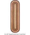 Home Spice Jute Braided Accessories Brown, Deep Red Rug 240138PS 8 in. X 28 in. Set of 13 Oval - Rugs Town Home Spice Jute Braided Accessories Brown, Deep Red 240138PS 8 in. X 28 in. Set of 13 Oval Rug