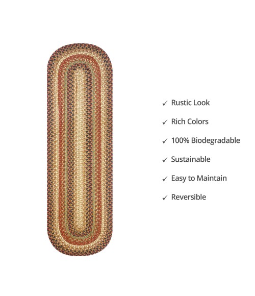 Homespice Decor Rug Sale. Gingerbread Jute Braided Accessories