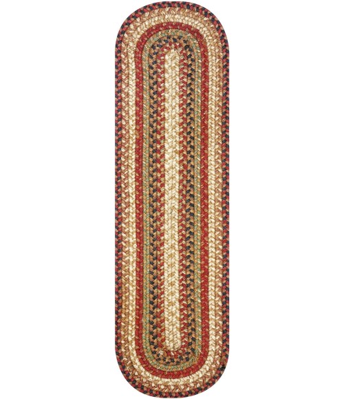 Home Spice Jute Braided Accessories Brown, Deep Red Rug 240138PS 8 in. X 28 in. Set of 13 Oval - Rugs Town Home Spice Jute Braided Accessories Brown, Deep Red 240138PS 8 in. X 28 in. Set of 13 Oval Rug