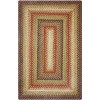 Homespice Decor Jute Braided Gingerbread Brown, Deep Red 519801 22 in. X 72 in. Rect Rug