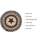 Home Spice Jute Braided Accessories Black Rug 240028PS 8 in. Set of 3 Round - Rugs Town Home Spice Jute Braided Accessories Black 240028PS 8 in. Set of 3 Round Rug