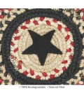 Home Spice Jute Braided Accessories Black Rug 240028PS 8 in. Set of 3 Round - Rugs Town Home Spice Jute Braided Accessories Black 240028PS 8 in. Set of 3 Round Rug
