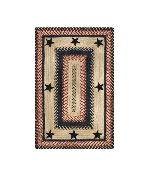 JUTE BRAIDED RUG Homespice Decor Rug Sale. Primitive Star Gloucester Jute Braided Rug