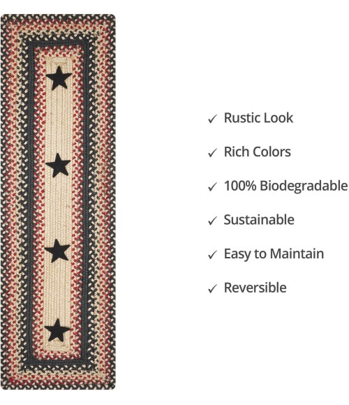 JUTE BRAIDED RUG Homespice Decor Rug Sale. Primitive Star Gloucester Jute Braided Accessories