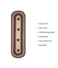 JUTE BRAIDED RUG Homespice Decor Rug Sale. Primitive Star Gloucester Jute Braided Accessories