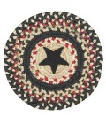 Home Spice Jute Braided Accessories Black Rug 240028PS 8 in. Set of 3 Round - Rugs Town Home Spice Jute Braided Accessories Black 240028PS 8 in. Set of 3 Round Rug