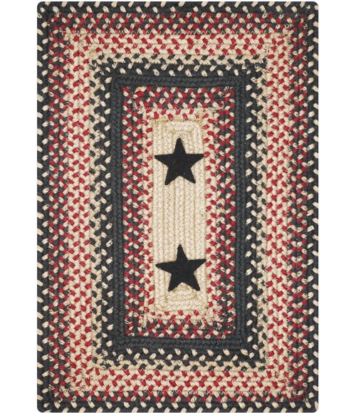 Home Spice Jute Braided Accessories Black Rug 240076PS 13 in. X 19 in. Set of 4 Rect - Rugs Town Home Spice Jute Braided Accessories Black 240076PS 13 in. X 19 in. Set of 4 Rect Rug