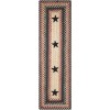 Homespice Decor Jute Braided Accessories Primitive Star Gloucester Black 240152PS 8 in. X 28 in. Set of 13 Rect Rug