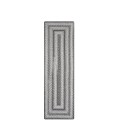 Homespice Decor Ultra Durable Braided Graphite Grey 329639 22 in. X 72 in. Rect Rug