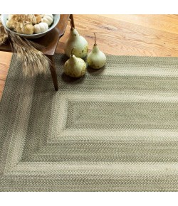 Home Spice Jute Braided Rug Green 501820 20 in. X 30 in. Oval Rug