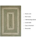 Home Spice Jute Braided Rug Green Rug 516824 8 ft. X 10 ft. Rect - Rugs Town Home Spice Jute Braided Rug Green 516824 8 ft. X 10 ft. Rect Rug