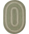 Home Spice Jute Braided Rug Green 501820 20 in. X 30 in. Oval Rug