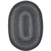 Homespice Decor Jute Braided Grey Cloud Grey 506856 8 ft. X 10 ft. Oval Rug