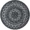 Homespice Decor Jute Braided Accessories Grey Cloud Grey 240032PS 8 in. Set of 3 Round Rug