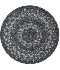 Home Spice Jute Braided Accessories Grey 240032PS 8 in. Set of 3 Round Rug