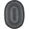 Homespice Decor Jute Braided Accessories Grey Cloud Grey 240064PS 13 in. X 19 in. Set of 4 Oval Rug