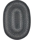 Home Spice Jute Braided Accessories Grey 240064PS 13 in. X 19 in. Set of 4 Oval Rug