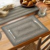 Homespice Decor Jute Braided Accessories Grey Cloud Grey 572851 11 in. X 36 in. Rect Rug
