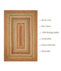 JUTE BRAIDED RUG Homespice Jute Braided Beige Rug