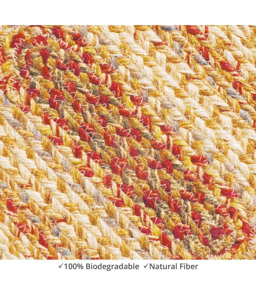 Home Spice Jute Braided Accessories Beige, Tan Rug 240081PS 10 in. X 15 in. Set of 4 Oval - Rugs Town Home Spice Jute Braided Accessories Beige, Tan 240081PS 10 in. X 15 in. Set of 4 Oval Rug