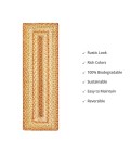 Homespice Decor Jute Braided Accessories Harvest Beige, Tan 572073 11 in. X 36 in. Rect Rug