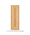 Homespice Decor Jute Braided Accessories Harvest Beige, Tan 572073 11 in. X 36 in. Rect Rug
