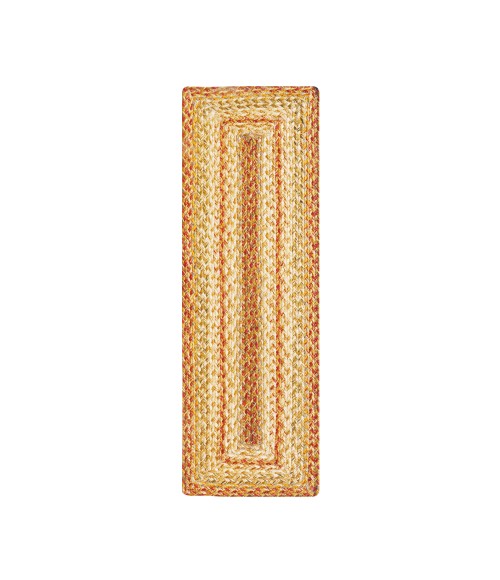Homespice Decor Jute Braided Accessories Harvest Beige, Tan 572073 11 in. X 36 in. Rect Rug