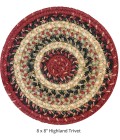 Home Spice Jute Braided Accessories Multi Rug 240029PS 8 in. Set of 3 Round - Rugs Town Home Spice Jute Braided Accessories Multi 240029PS 8 in. Set of 3 Round Rug