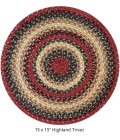 Home Spice Jute Braided Accessories Multi Rug 240175PS 15 in. Set of 6 Round - Rugs Town Home Spice Jute Braided Accessories Multi 240175PS 15 in. Set of 6 Round Rug