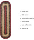 Home Spice Jute Braided Accessories Multi Rug 240105PS 8 in. X 28 in. Set of 2 Oval - Rugs Town Home Spice Jute Braided Accessories Multi 240105PS 8 in. X 28 in. Set of 2 Oval Rug