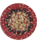 Home Spice Jute Braided Accessories Multi Rug 240013PS 4 in. Set of 6 Round - Rugs Town Home Spice Jute Braided Accessories Multi 240013PS 4 in. Set of 6 Round Rug